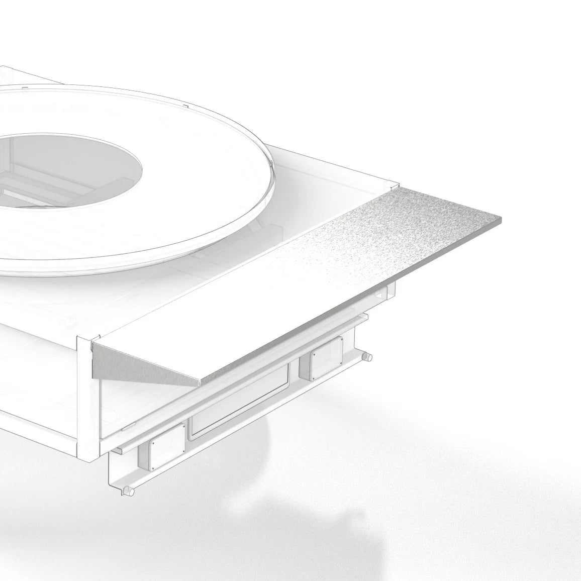 Support en acier inoxydable pour remorque